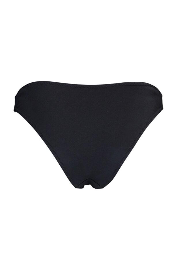 Siyah V Kesim Normal Bel Regular Basic Bikini Altı TBESS21BA0168 - 9