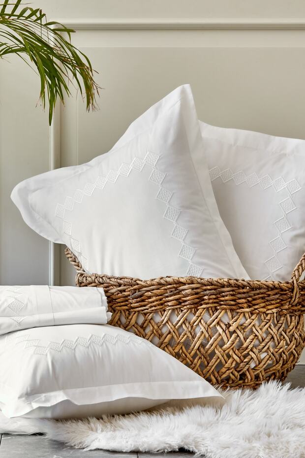 White Collection Marigold %100 Pamuk Çift Kişilik Nevresim Takımı - 6