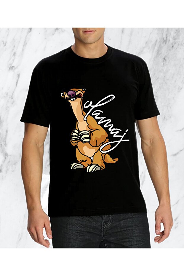 Erkek Buz Devri Sid Olamaz Tasarım Regular Tshirt - 1