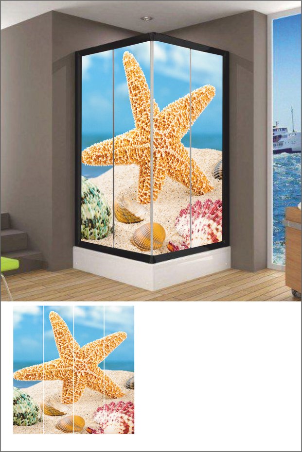 Shower Cabin Covering Foil