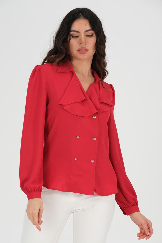 Yakalı Şık Bluz - 4