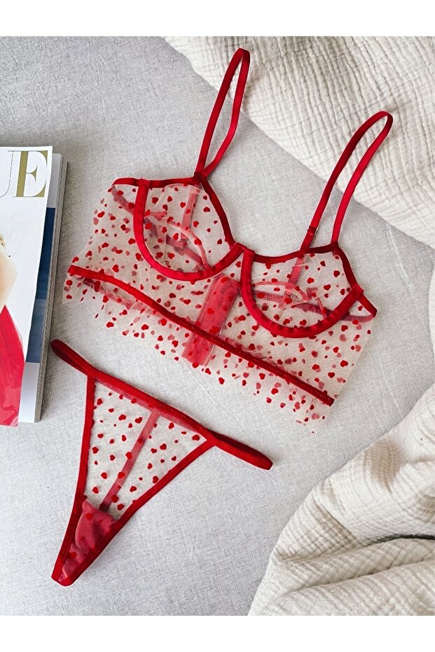 Soft Heart Wings Bralet Set - 1