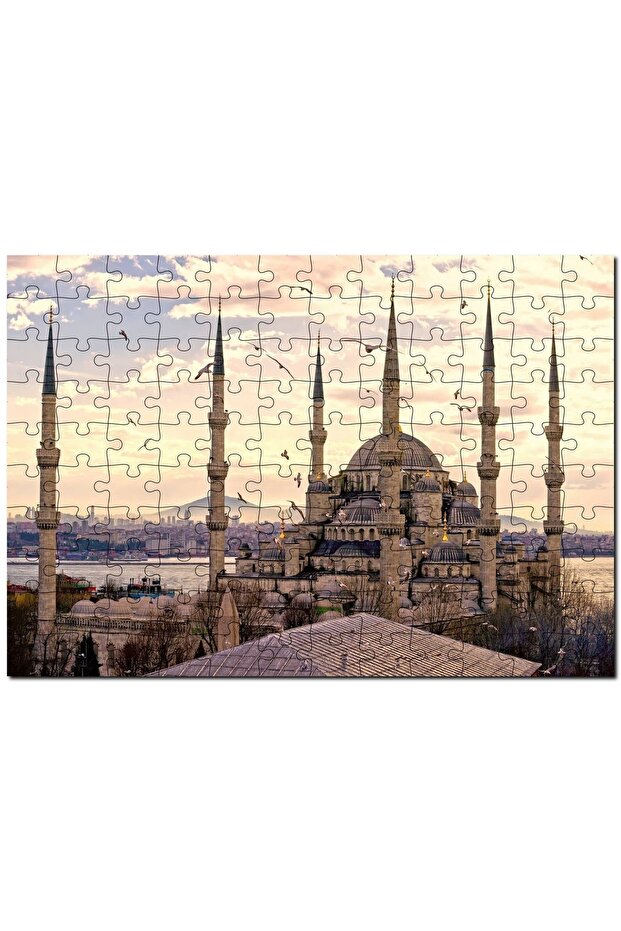 Istanbul Sultan Ahmet Mosque Image 120 Piece Puzzle Jigsaw Puzzle Mdf (wood)