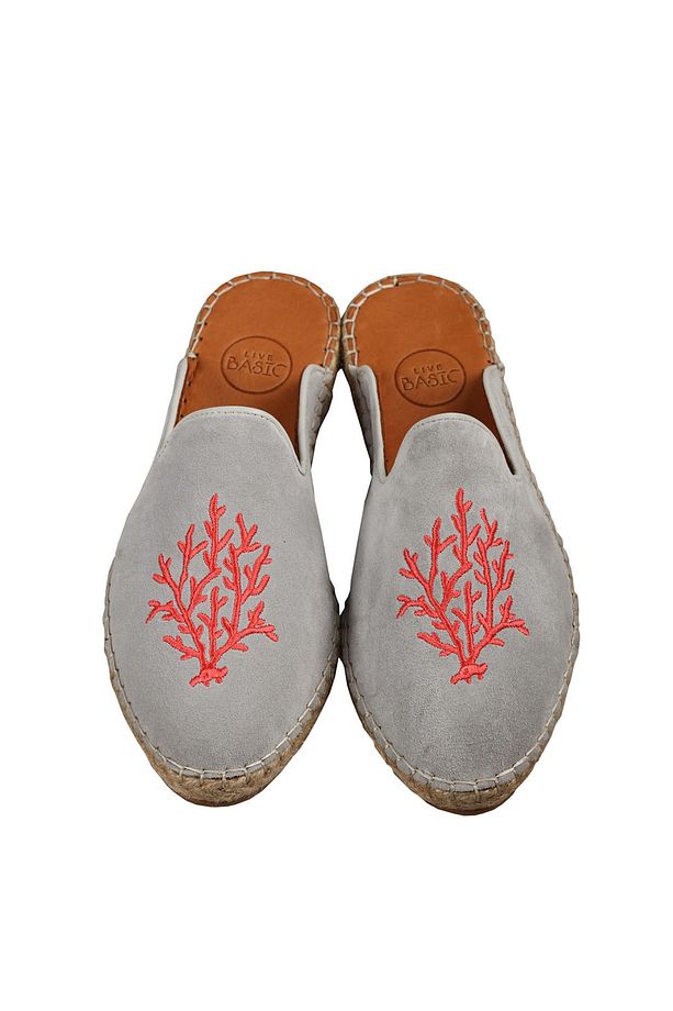 Mercan Gri Espadrılle Terlik - 1