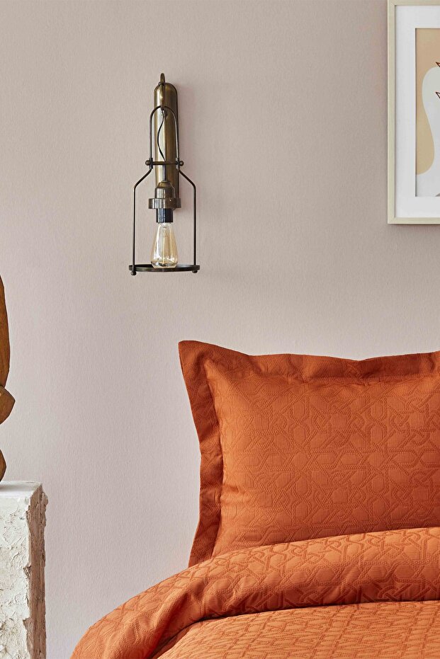 Back To Basic Kiremit Çift Kişilik Yatak Örtüsü - 4