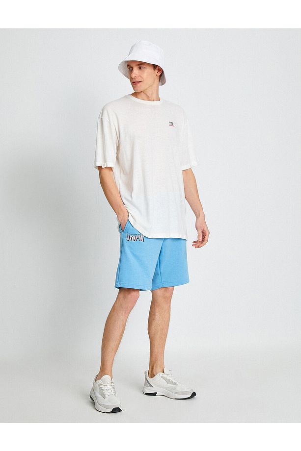 Slim Fit Baskılı Şort - 2