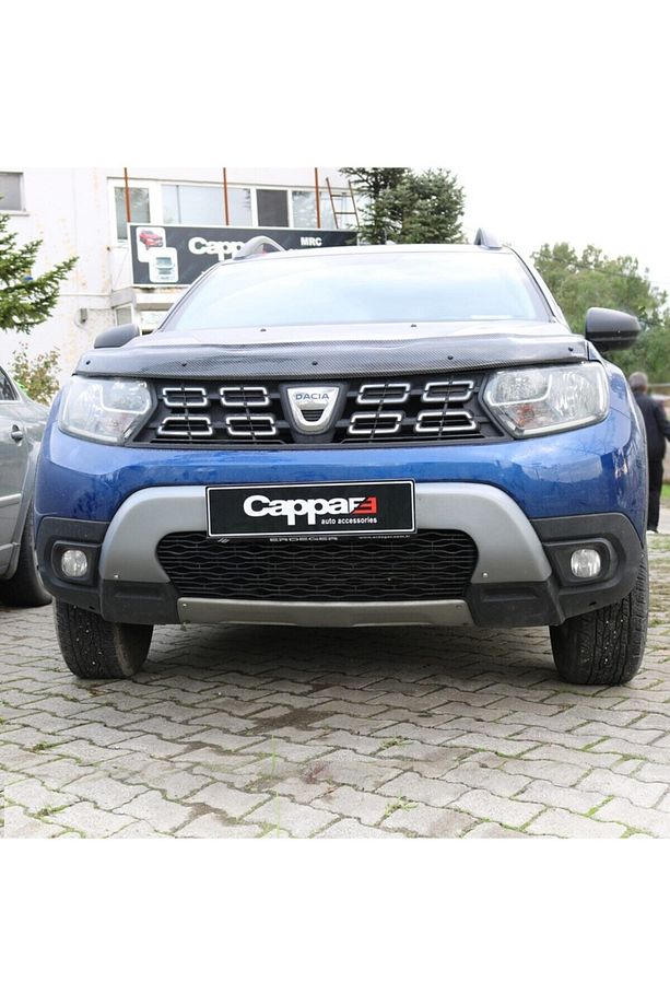 Dacia Duster Ön Tampon Koruma U Model Difüzör Abs Mat Gri 2018 2019 2020 2021 2022 - 3