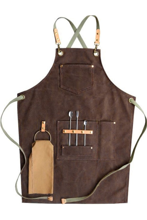 Cafe Restaurant - Tattoo Barista Chef Design Apron for Hairdresser Cook