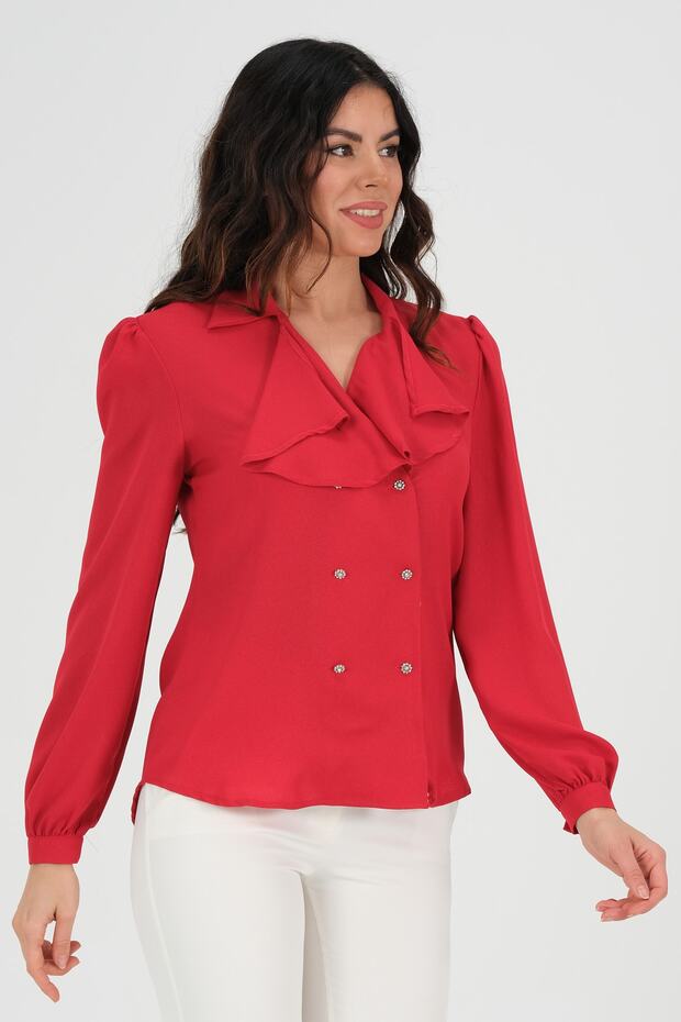Yakalı Şık Bluz - 3