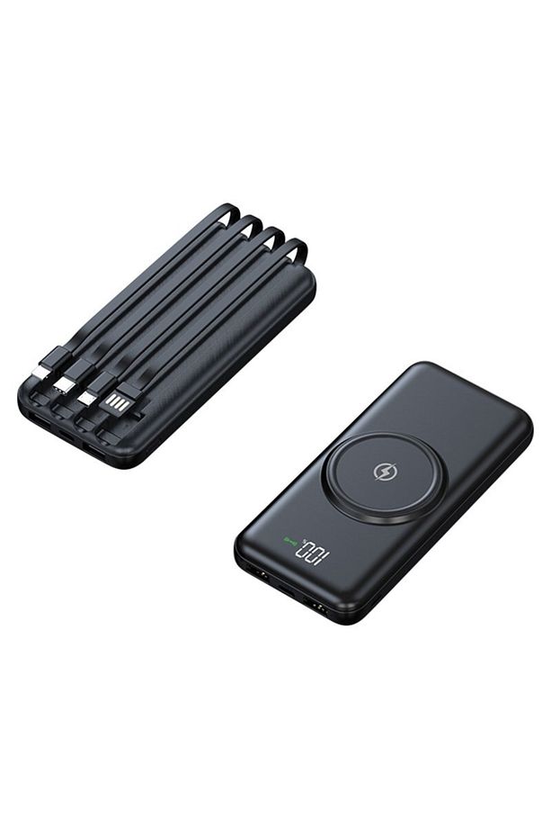 Sr-p4w Plus 24000 Mah Kablosuz Şarj Destekli Sabit Kablolu Kılf Hediyeli Powerbank - 3
