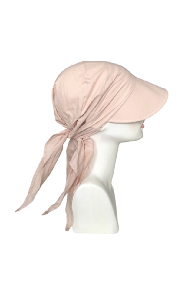 Women's Tie-Up Scarf Brim Bandana Beach Hat