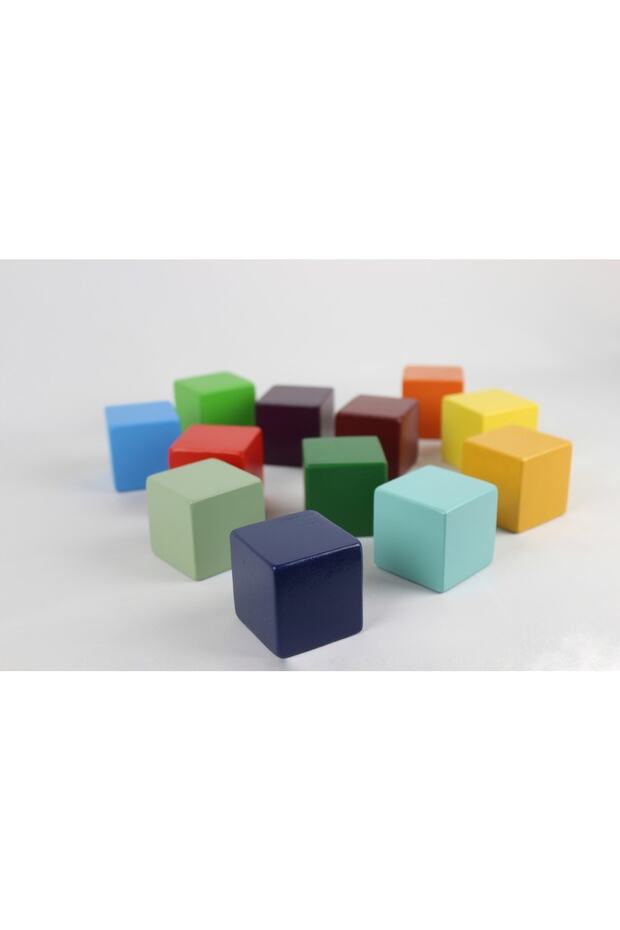 12 Colorful Large Cubes (5 Cm)