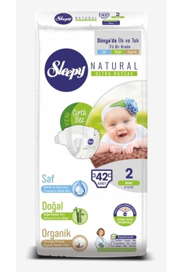 Natural Yeni Doğan 2 Numara 42 Adet 3-6 kg - 1