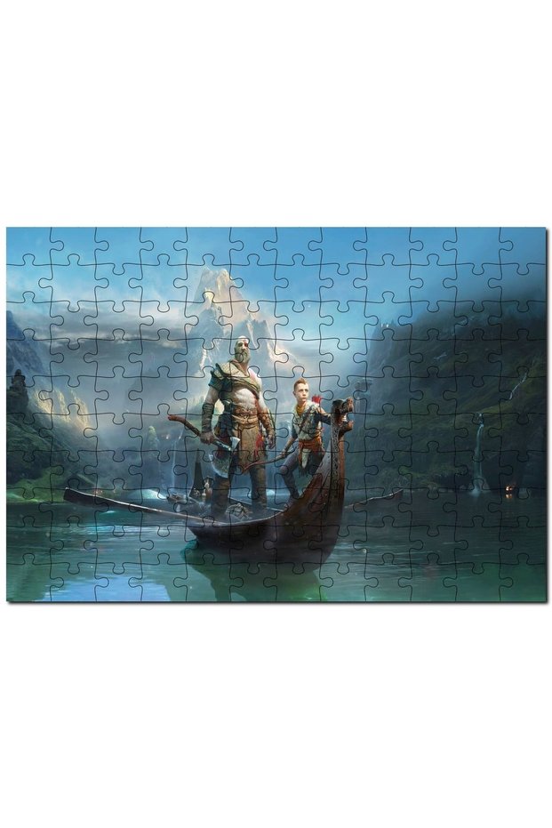 Cakasepetim God of War Image 255 Piece Puzzle Jigsaw Mdf (Wood)