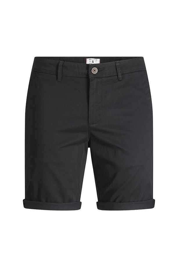 12165604_jpstbowie Jjshorts Solid Normal Bel Düz Siyah Erkek Şort - 8