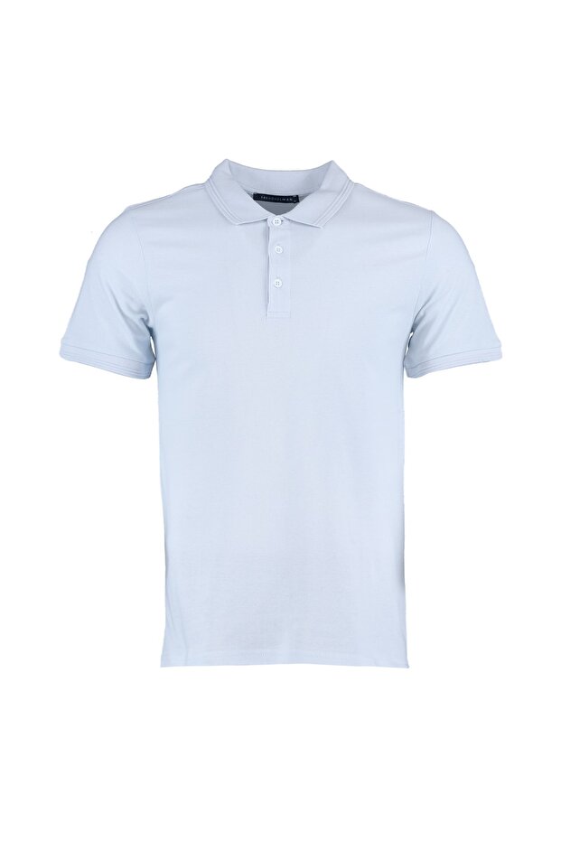 Mavi Slim/Dar Kesim Polo Yaka Kısa Kollu %100 Pamuk Polo Yaka T-shirt TMNSS20PO0009 - 7