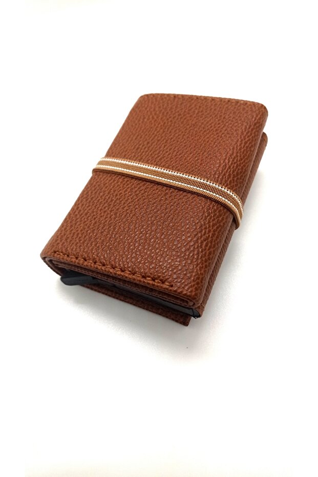 Elastic Automatic Mechanism Card Holder And Wallet - 6