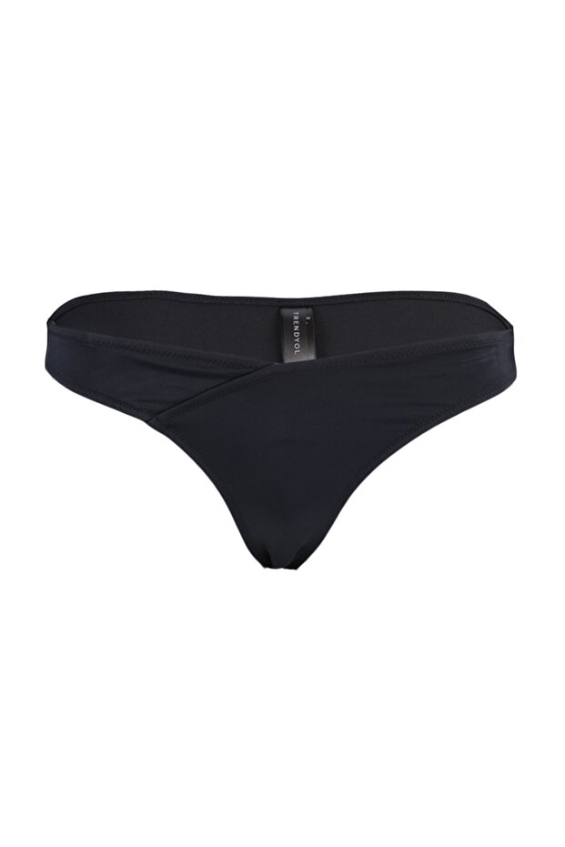 Siyah V Kesim Normal Bel Regular Basic Bikini Altı TBESS21BA0168 - 7