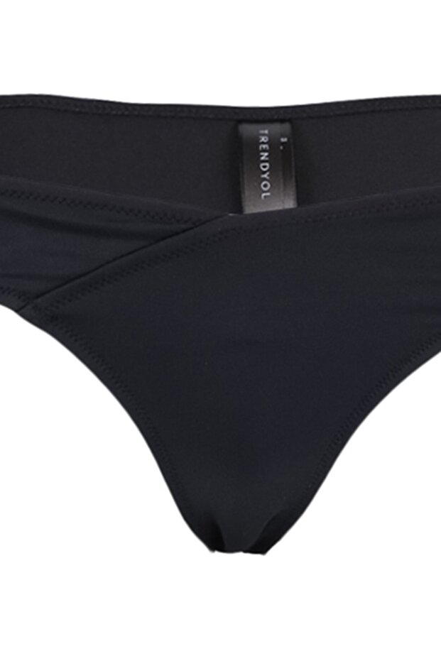 Siyah V Kesim Normal Bel Regular Basic Bikini Altı TBESS21BA0168 - 8