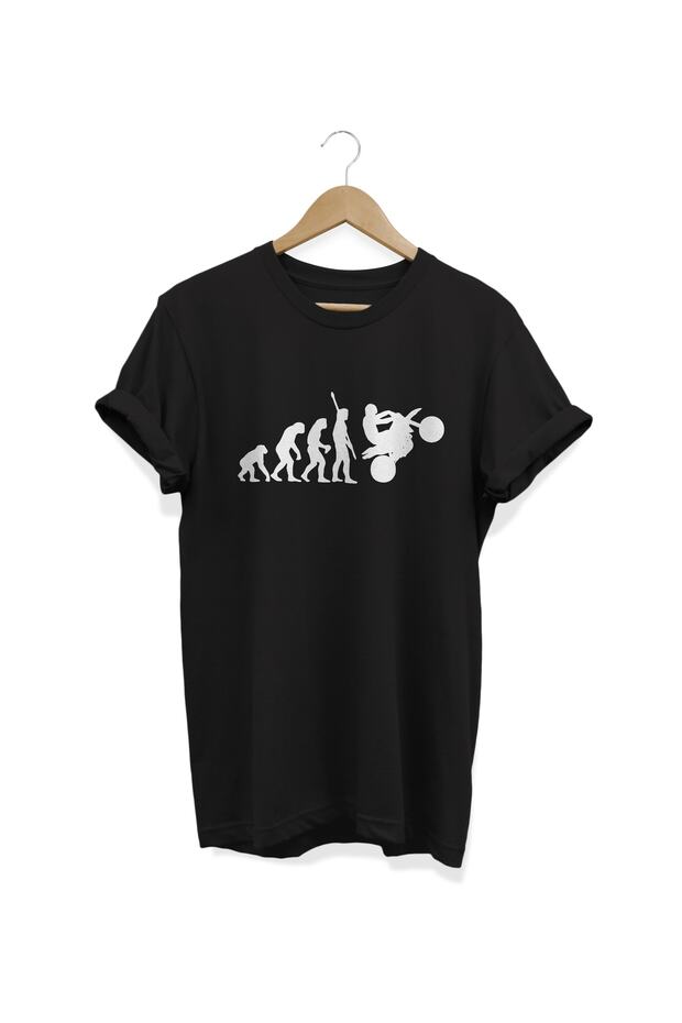 Evolution Printed Black T-Shirt - 1