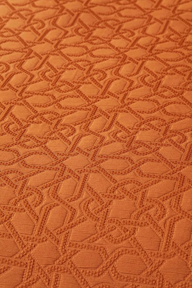 Back To Basic Kiremit Çift Kişilik Yatak Örtüsü - 5