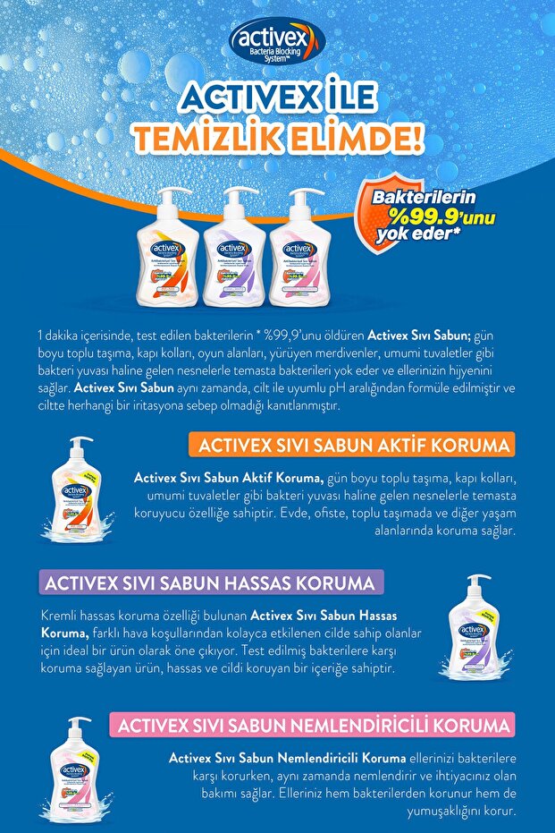 Sıvı Sabun Aktif 2 x 1,5lt - 3