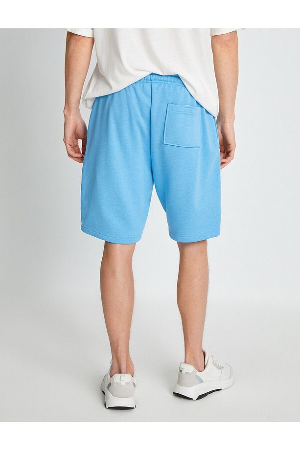 Slim Fit Baskılı Şort - 4