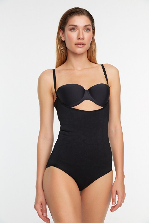 Siyah Toparlayıcı Örme Korse THMSS21KS0008 - 2