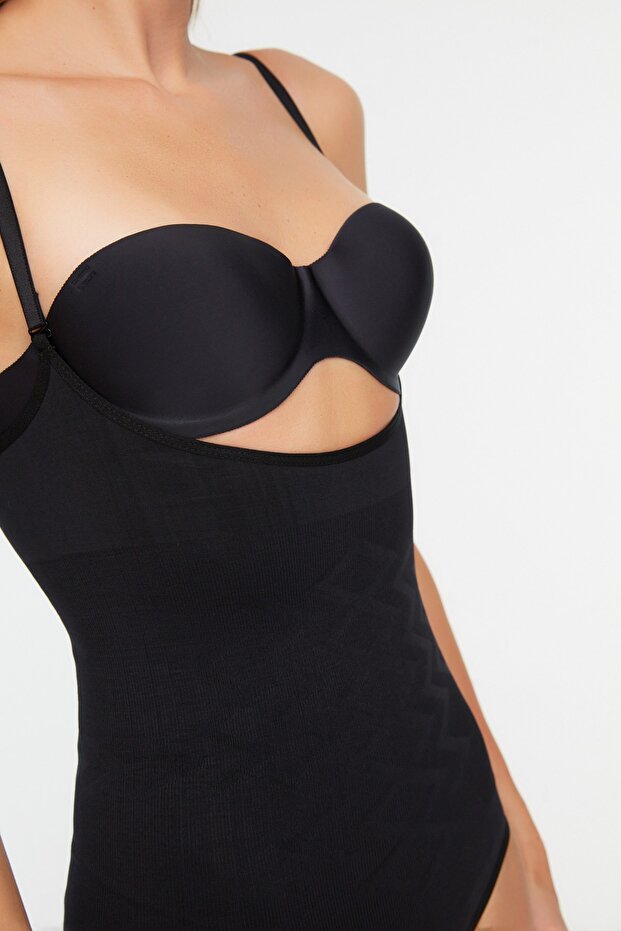 Siyah Toparlayıcı Örme Korse THMSS21KS0008 - 4