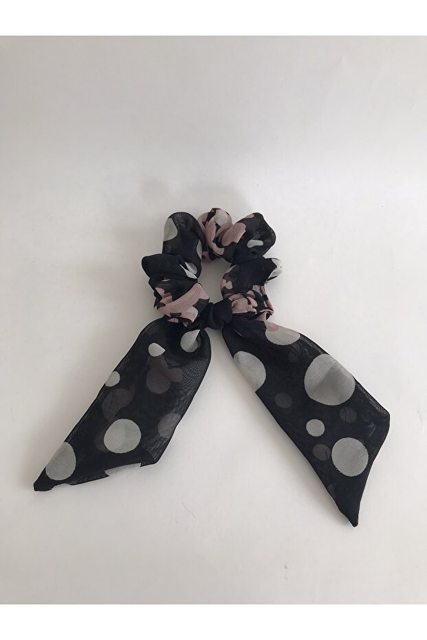 Patterned Tailed Tulle Bagel Buckle - 1