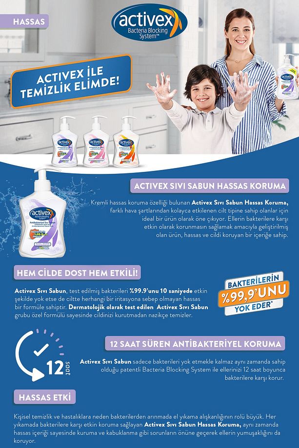 Antibakteriyel Sıvı Sabun Hassas 1,5+1,5+700ml - 4