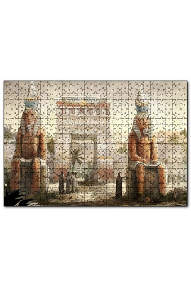 Ancient Egyptian Victory Jewelry And Sphinx 120 Piece Puzzle Jigsaw Puzzle Mdf (wood)