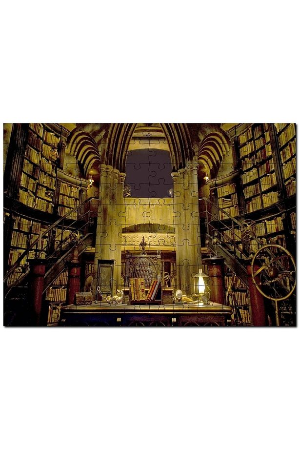 Harry Potter Kütüphane Gizli Çömlekçi Cadı 1000 Parça Puzzle Yapboz Mdf (ahşap) - 1