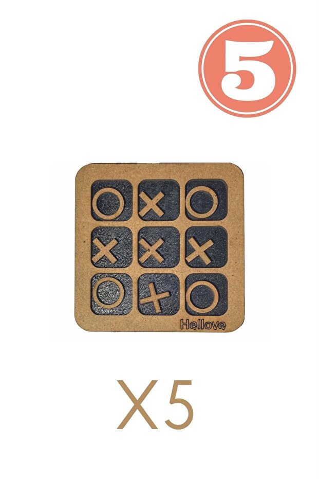 Educational Toy for Kids 5 Pieces Xox Game Tic Tac Game