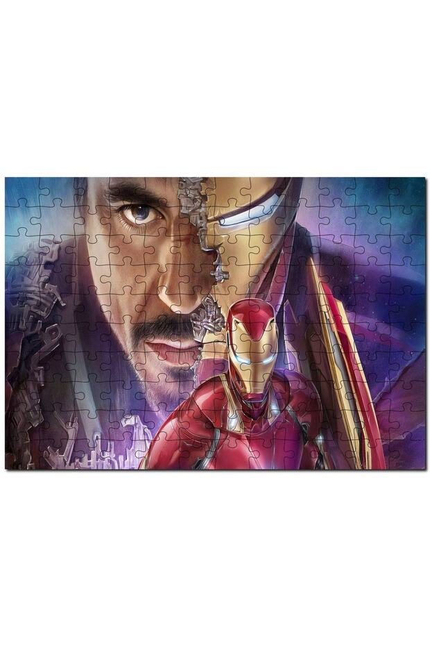 Avengers Iron Man And Tony Stark Composition 120 Piece Puzzle Jigsaw Puzzle Mdf (wood)
