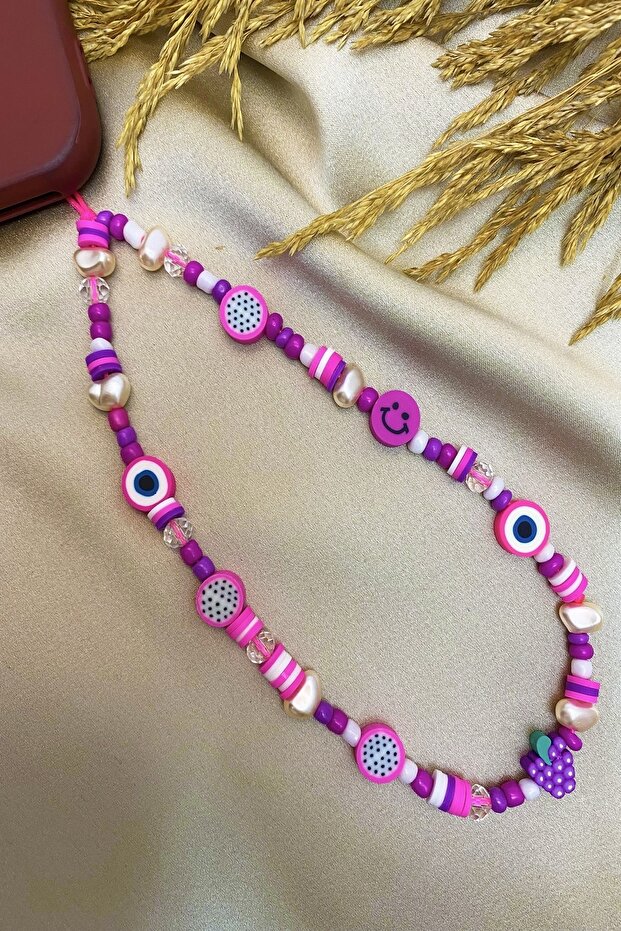 Purple Phone Strap Phone Lanyard Charm