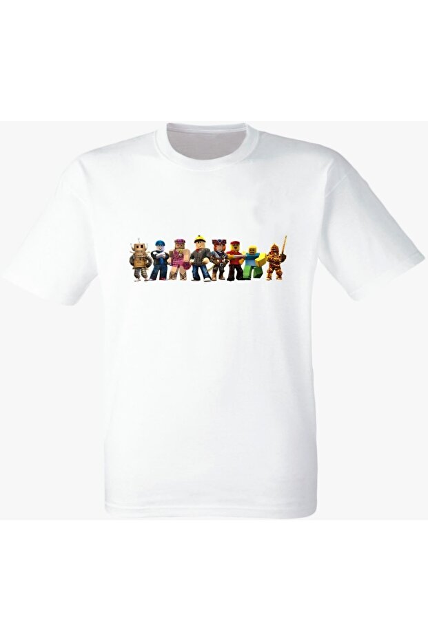 Baskılı Beyaz Tişört - 1