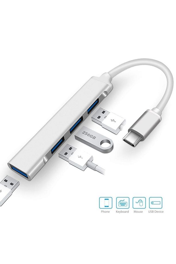 Apple Macbook Pro Uyumlu Type-c To Usb Hub Çevirici Usb 3.1 Type C To Usebe Çevirici Dönüştürücü - 2