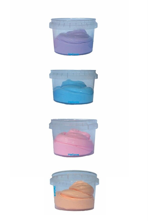 Slime Eğitici Oyuncak Oyun Hamuru Slaym 4 Adet Sılaym Oyuncak - 3