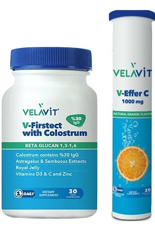 V-Firstect With Colostrum 30 Tablet - V-Effer C 1000 mg - 1