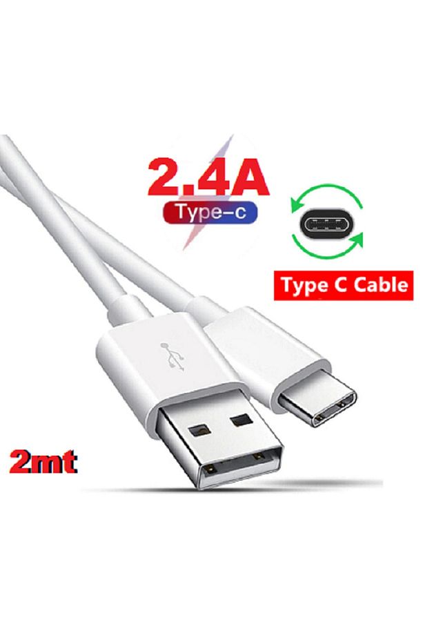 2 Metre 3 Amper Type-c Kablo Usb 3.1 Şarj Type C Kablo Beyaz - 3