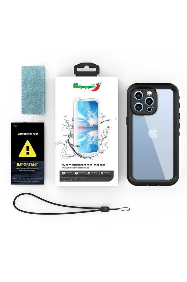 Iphone 13 Pro Max Uyumlu Kılıf 360 Derece Kaplar Proff Su Geçirmez Zırh Tank Kapak Case - 8