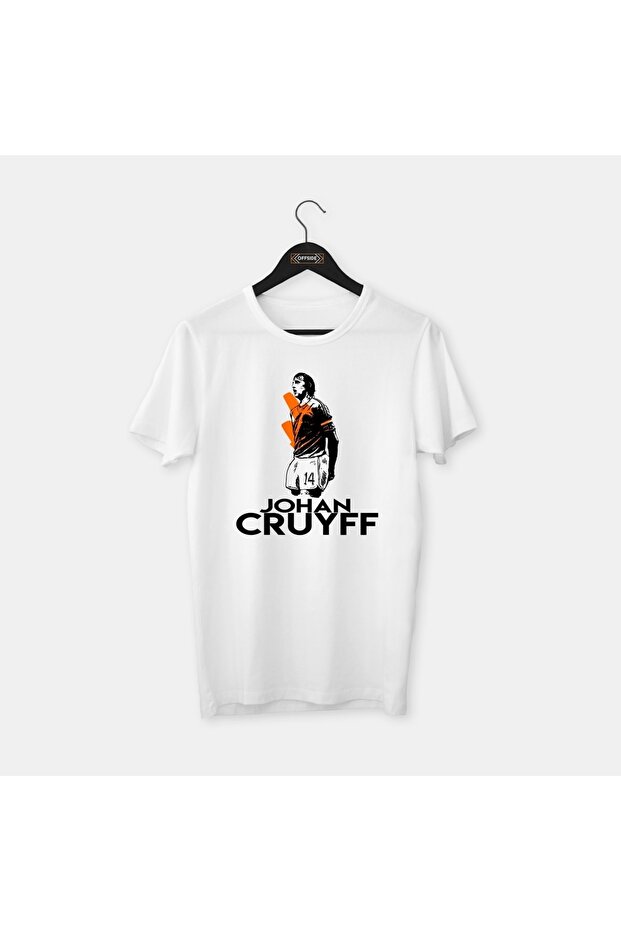 Johan Cruyff - Special Drawing Design Legends Series, Combed Cotton T-Shirt