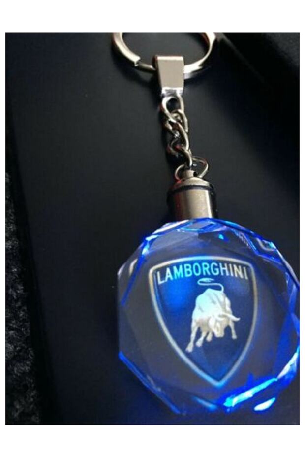 Lamborghini Illuminated Keychain 7 Colors Stylish Auto Car Keychain Led Auto Accessory