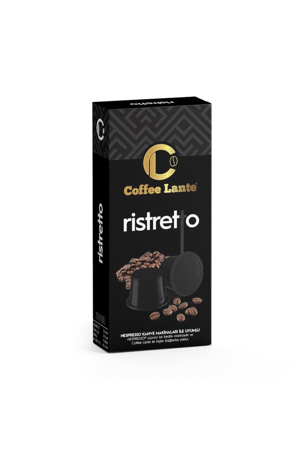 Aluminum Nespresso Compatible Capsule Coffee Ristretto 10 Capsules