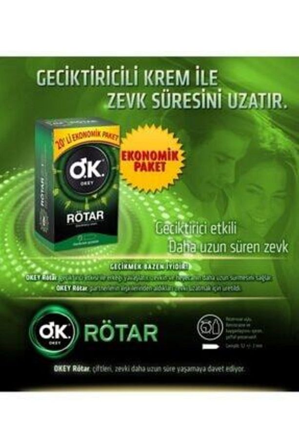 Ok Rotar 20 Li Ve Çilekli Kayganlaştırcı Jel 100 Ml. Set - 3