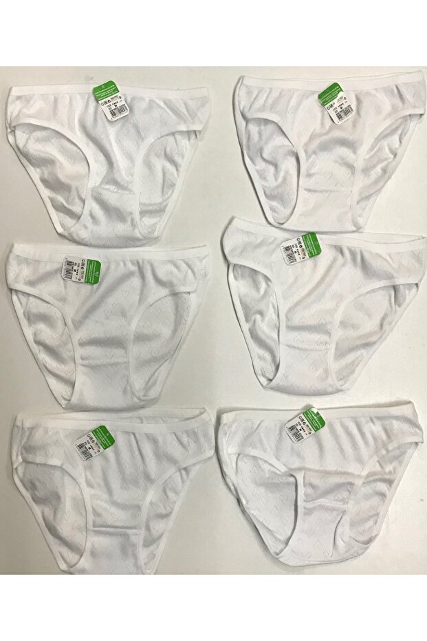 6-Piece Bikini Waist Heart Hole Panties