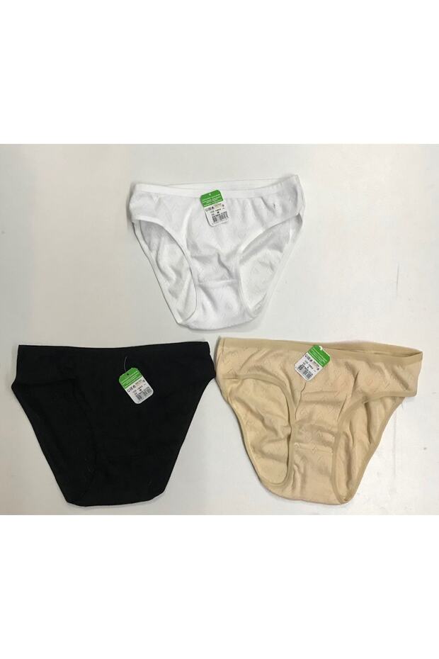 3-Piece Bikini Waist Heart Hole Panties