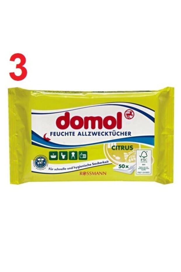 Flink & Sauber Mob Seti + F&s Jojoba Yağı Özlü Islak Yer Bezi + Domol Çok Amaçlı Islak Temizlik Bezi - 3