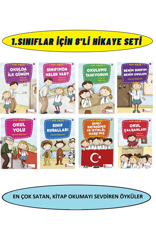 8-Book Story Book Set for First Grade Students by Severek
